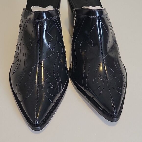 NEW SCHUTZ 10 ZARLY BRAZIL LEATHER SOLE MULES WESTERN SLIP ON BOOTIES NWT - Picture 9 of 12